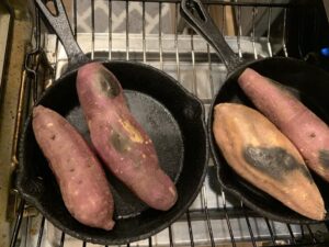 中火で5分、あとは弱火でじっくり