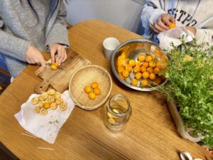 はちみつ金柑作り