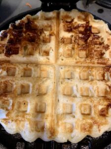 ワッフルメーカーROMEで作ったワッフル