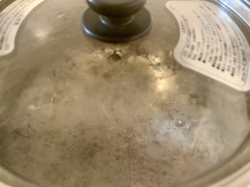 沸騰7分、保温4、5