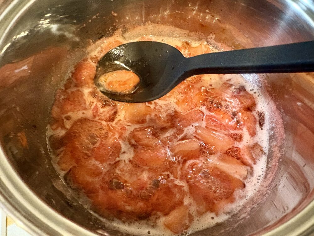 水分を飛ばす
