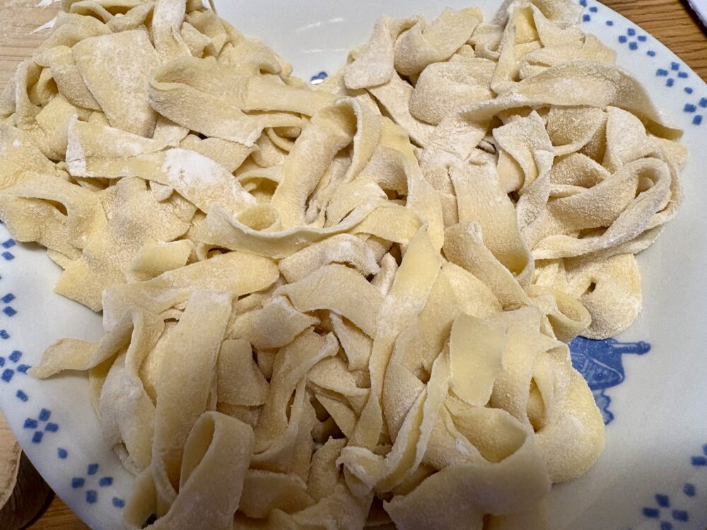 しっかり打ち粉をする