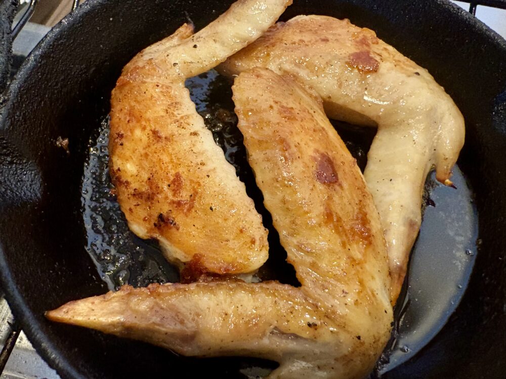 スキレット　手羽先