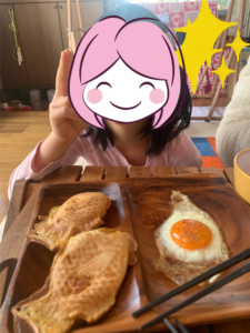 朝ごはんでたい焼き